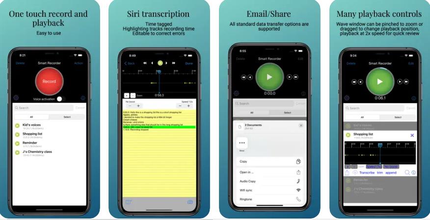适用于 iOS 的秘密录音应用程序：Smart Recorder and Transcriber