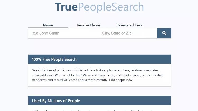 TruePeopleSearch.com 寻人