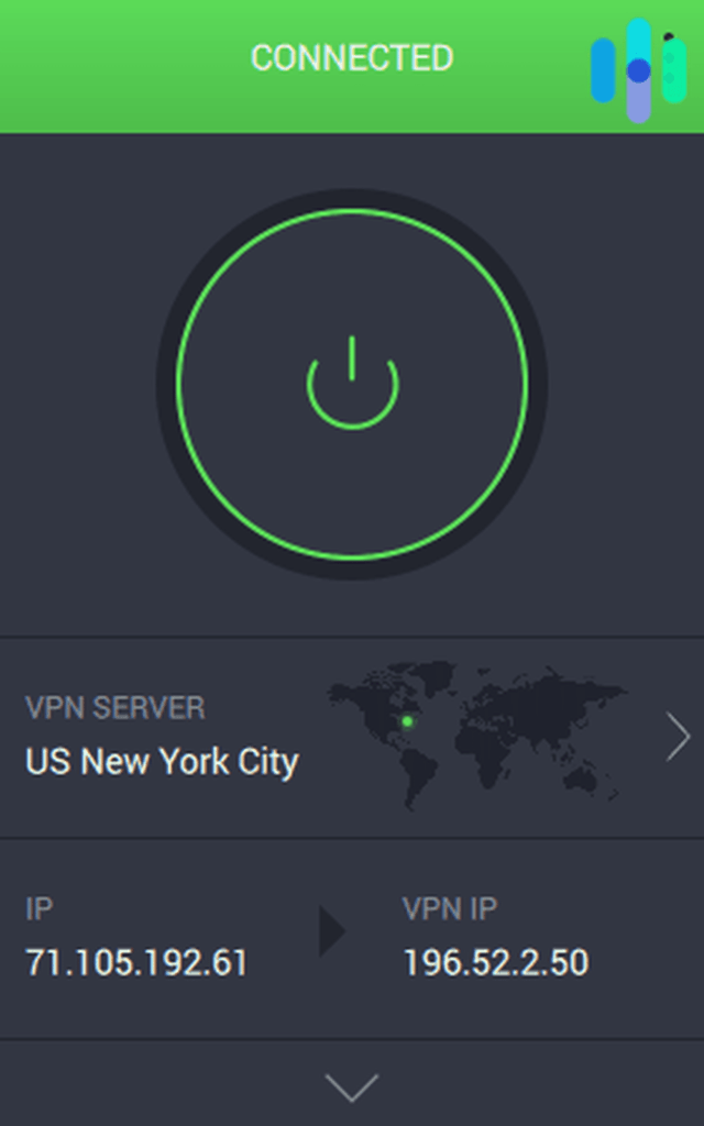使用专用互联网访问 VPN 连接到纽约市